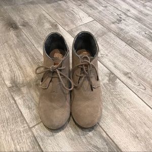 Toms Suede Kala Wedge Bootie, Desert Taupe